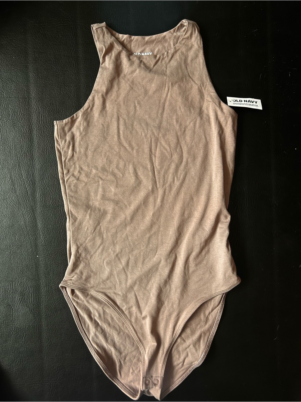 Old Navy Mauve Sleeveless Scoop Bodysuit with Racerback